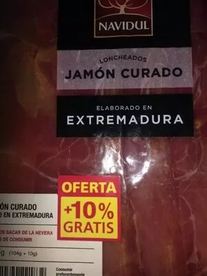 Jamón curado Navidul , code 8410320221832