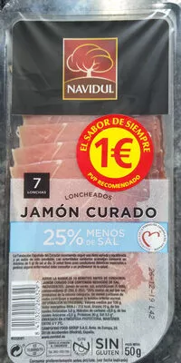 Jamón Curado Lonchas Navidul 50g, code 8410320260329