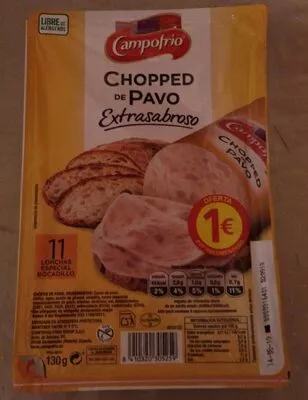 Chopped de pavo extrasabroso 130 g Campofrio , code 8410320305259