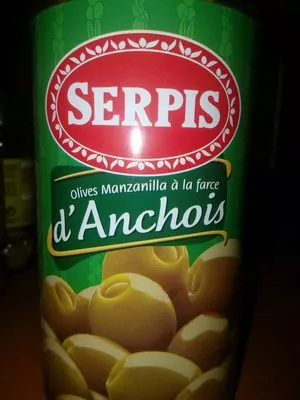 Aceitunas rellenas de anchoa Serpis 350 g, code 8410344151504