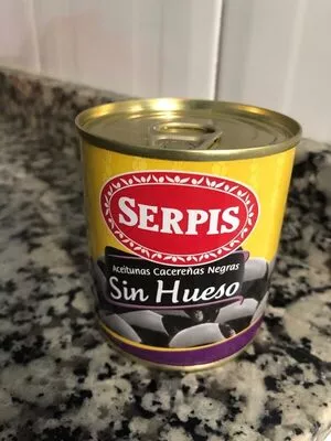 Aceitunas cacereñas negras sin hueso Serpis , code 8410344322003