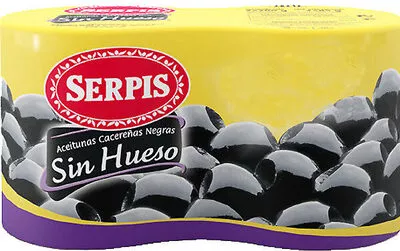 Aceitunas negras cacereñas sin hueso Serpis , code 8410344322201