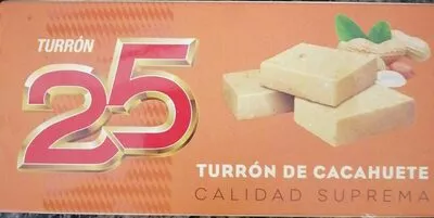 Turrón de Cacahuete Calidad Surpema turron 25 , code 8410350034075