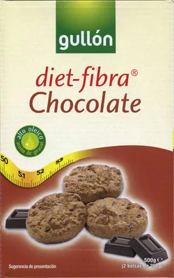 Cookies con chocolate Gullón, Diet-Fibra 500 g (2 x 250 g), code 8410376001938