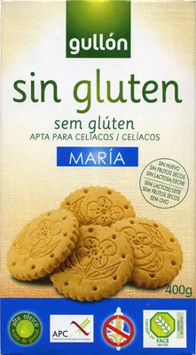 Galleta Maria sin gluten Gullón 400 g (2 x 200 g), code 8410376036169