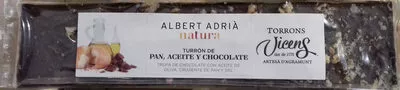 Turron pan, aceite, sal y chocolate Vicens 250 g, code 8410495011429