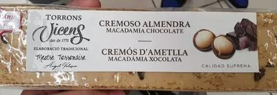 Turron cremoso almendra con macadamia Vicens 300 g, code 8410495953934