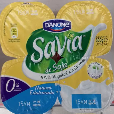 Savia edulcorado Danone, Savia 500 g (4 x 125 g), code 8410500009885