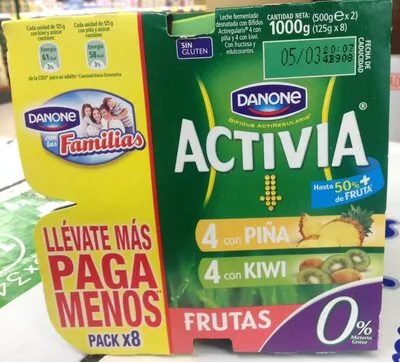 Activia Danone Danone 8 x 125 g, code 8410500012960