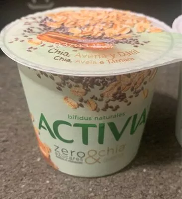 Activia Zero azúcares & chía Danone , code 8410500024932