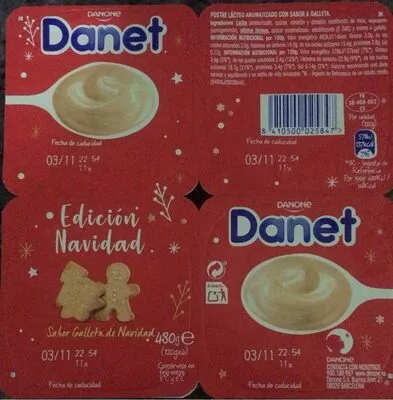 Natillas sabor galleta de Navidad. Danone , code 8410500025847