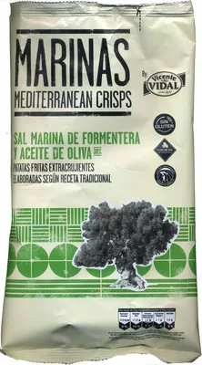 Patatas fritas lisas "Marinas" Con aceite de oliva Vicente Vidal 100 g, code 8410573100137