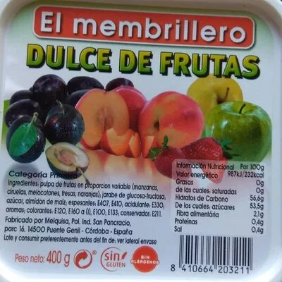 Dulce de frutas El Membrillero , code 8410664203211