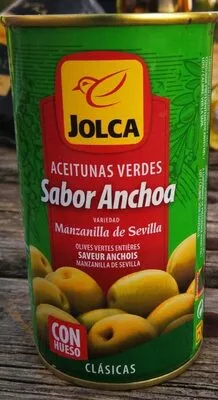 Aceitunas manzanilla sabor anchoa Jolca , code 8410667004006