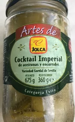 Cóctel imperial de aperitivos frasco 360 g Jolca 675 g (neto), 360 g (escurrido), 720 ml, code 8410667020839