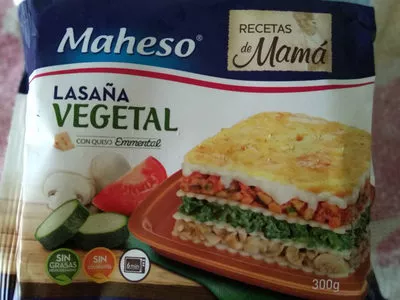 Lasaña vegetal Maheso 300gr, code 8410705003534