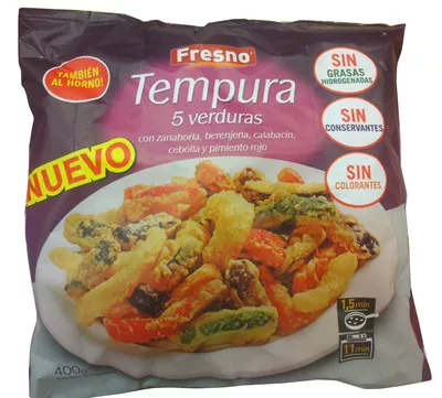 Tempura 5 verduras Fresno 400 g, code 8410705011881