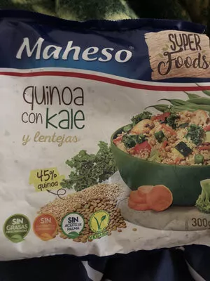 Quinoa con kale y lentejas Maheso 300g, code 8410705035115