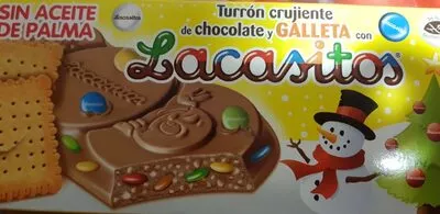 Turrón de chocolate y galletas con con lacasitos  , code 8410740914796