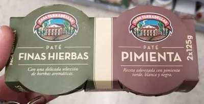 Paté finas herbas/pimienta  250 g (2x125g), code 8410762121028