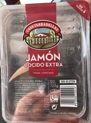 Jamón cocido extra Casa Tarradellas 125 g, code 8410762210456