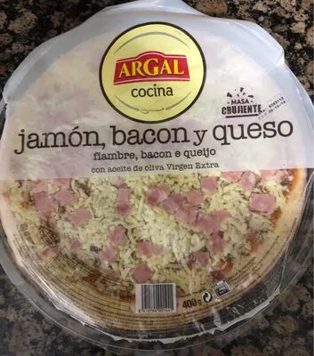 Pizza jamon bacon y queso Argal , code 8410764001441