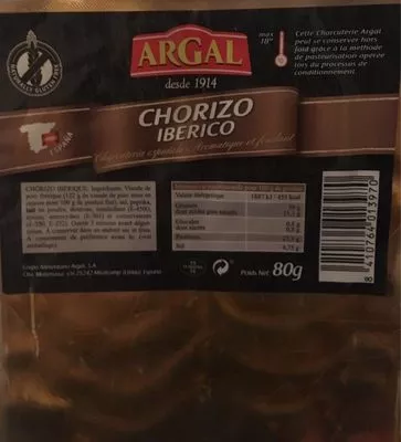 Chorizo Iberico Argal , code 8410764013970