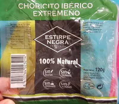 Choricito ibérico extremeño estirpe negro , code 8410764023214