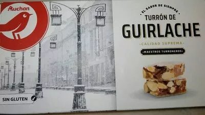 Turrón guirlache Auchan , code 8410771500098