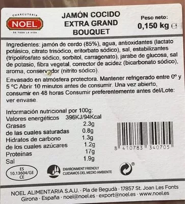 Jamon cocido grand bouquet  , code 8410783340705