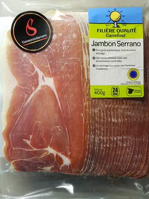 Jambon Serrano Filière Qualité Carrefour, Carrefour 400 g, code 8410789006762