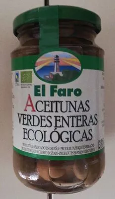 Aceitunas verdes enteras ecológicas El Faro , code 8410813216086