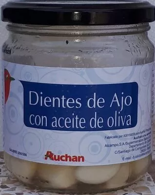 Dientes de ajo con aceite de oliva Auchan , code 8410813217359