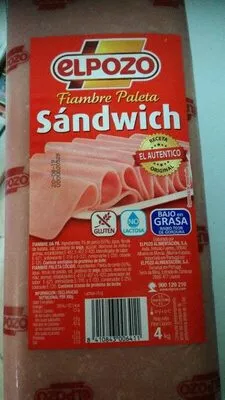 fiambre sandwich Elpozo 15 g, code 8410843006411