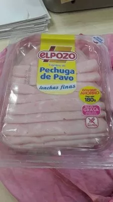 Pechuga de pavo. Lonchas finas. Elpozo 180 g, code 8410843013914