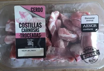 Costillas carnosas troceadas  560 g, code 8410843043997