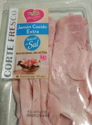 Jamón Cocido Extra Reducido en Sal elpozo , code 8410843113973