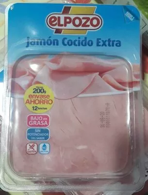 Jamon cocido extra Elpozo 225 g, code 8410843129905