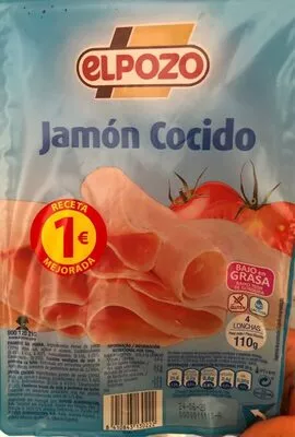 Jamon cocido Elpozo 110 g, code 8410843130222