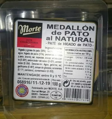 Medallón de Pato al Natural  , code 8410853027819