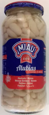 Alubias Miau ¡Miau! 570 g neto, 400 g escurrido, 580 ml, code 8410924300018