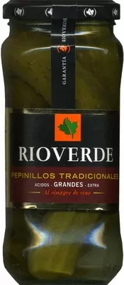 Pepinillos en vinagre frasco 180 g Rioverde 345 (neto), 180 (escurrido), 370 ml, code 8410954000025