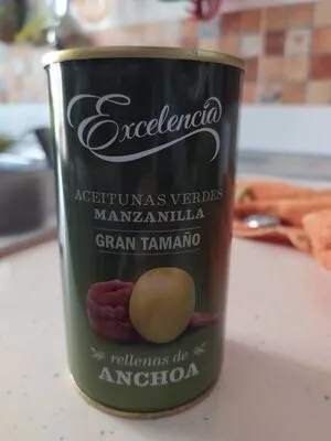 Aceitunas manzanilla rellenas Excelencia 350 g, code 8410971140155