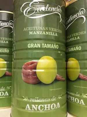 Aceitunas verdes manzanilla con anchoa Excelencia  , code 8410971140704