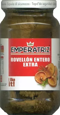 Rovellons entero extra Emperatriz 340 g (neto), 180 g (escurrido), 370 ml, code 8410972005125