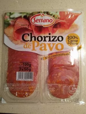 Chorizo de pavo  2 x 50 g, code 8411030042120