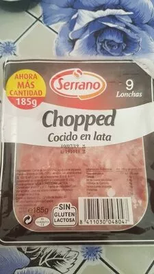 Serrano choped  cocido en lata  , code 8411030048047