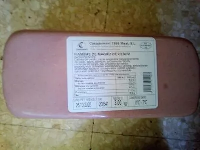 Fiambre de magro de cerdo Casademont , code 8411034011160