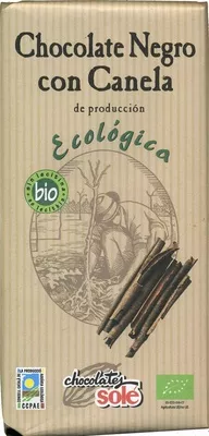 Chocolate negro con canela 56% cacao Chocolates Solé 100 g, code 8411066003010