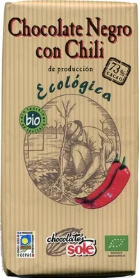 Tableta de chocolate negro con chili 73% cacao Chocolates Solé 100 g, code 8411066003072